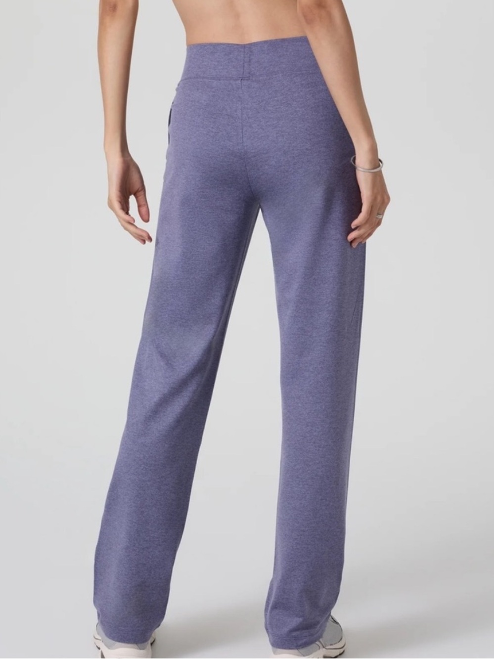 VUORI halo straight leg trouser relaxed dreamknit purple heather size S - Picture 2 of 12